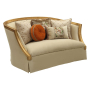 Daesha - Loveseat - Tan Flannel & Antique