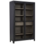 Lenston - Black / Gray - Accent Cabinet with 2 Doors