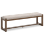 Cabalynn - Oatmeal / Light Brown - Large Uph Dining Room Bench