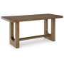 Cabalynn - Light Brown - Rectangular Dining Room Counter Table, 75.88"