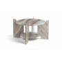 Soriano - Genuine Marble Coffee Table - Brown / - Light Brown, 30"