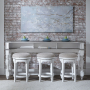 Magnolia Manor - 4 Piece Console Set (1 Console 3 Stools)