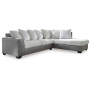 Clairette Court - Alloy - 2-Piece Sectional With Raf Corner Chaise, 116"