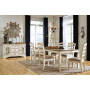 Realyn - White - 7 Pc. - Extension Table, 6 Ladderback Side Chairs