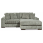 Lindyn Right Arm Facing Corner Chaise 2 Pc Sectional Fog, 99"
