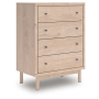 Arloster - Tan - Four Drawer Chest, 44.06" Tall