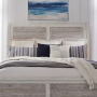 Backroads - King Sleigh Headboard - Weathe - White