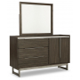 Arkenton Dresser, Mirror Grayish Brown, 62.13" Wide