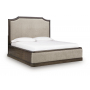 Wickenger Upholstered Panel Bed Dark Brown