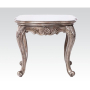 Chantelle - End Table - Antique Platinum - Pearl Silver, 26"