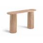 Cindra - Genuine Marble Top And Iron Base Console Table, 50"
