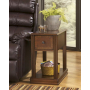 Breegin - Brown - Chair Side End Table - Removable Tray, 13.13"