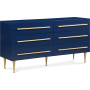 Marisol - Dresser - Navy, 60" Wide