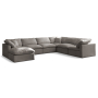 Plush - 7 Piece Modular Sectional, 140"