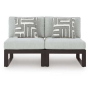 Beachloft 2-Piece Outdoor Sectional Black, 57"