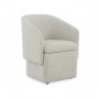 Accent Dining - Accent Storage Dining Chair With Casters - Cloud - Gray