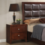 Ilana - Nightstand - Brown Cherry - Dark Brown