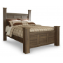 Juararo Poster Bed Dark Brown