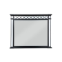 Varian II - Mirror - Black Velvet & Black & Sliver Finish