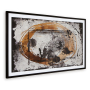 Clefting - Black / Caramel / Tan - Wall Art