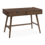 Lyncott Home Office Desk With 2 Drawers Brown