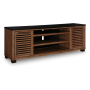 Kallari XL TV Stand With Fireplace Option Warm Brown / Black