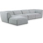 Miramar - 5 Piece Modular Sectional With Chaise, 142"