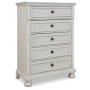 Robbinsdale - Antique White - Five Drawer Chest - Youth, 48" Tall