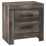 Wynnlow - Gray - Two Drawer Night Stand