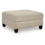 Steelwater Retreat Oversized Accent Ottoman Latte