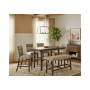 D4355 - 7 Piece Dining Room Set (Bar Table With 6 Bar Stools) - Dark Brown