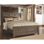 Juararo - Dark Brown - Queen Panel Bed