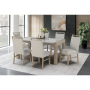 D1321 - 7 Piece Dining Room Set (Dining Table And 6 Dining Chairs) - Light Grey / - Gray