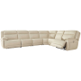 Double Deal 6-Piece Power Reclining Sectional Almond, 155.75"