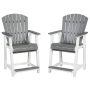 Transville - Gray / White - Barstool (Set of 2)