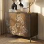 Eden - 2 Door Accent Cabinet - Brown - Light Brown