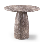 Cosenza - 42" Concrete Indoor / Outdoor Bar Table - Brown - Dark Brown, 42"