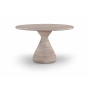 Sano - 48'' Indoor/Outdoor Dining Table - Travertine - Beige, 48"
