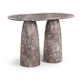 Cosenza - Concrete Indoor / Outdoor Bar Table (3 Boxes) - Brown - Dark Brown, 60"