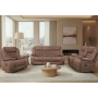 U2250 - Reclining Sofa / Console Reclining Loveseat / Glider Recliner - Brown - Dark Brown