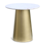 Sorrento - End Table - Gold - Metal, 20"