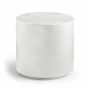 Imperia - Concrete Indoor/Outdoor End Table - White, 19.75"