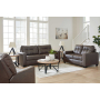 Barlin Mills - Umber - 3 Pc. - Sofa, Loveseat, Rocker Recliner