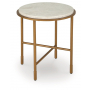 Alben Round End Table Antique Gold, 20.5"