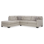 Mahoney - Pebble - 2-Piece Sleeper Sectional With Laf Corner Chaise, 105"