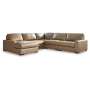 Veronella 5-Piece Sectional With LAF Corner Chaise Sahara