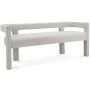 Athena - Boucle Fabric Bench - Cream