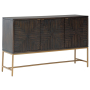 Elinmore - Brown / Gold Finish - Accent Cabinet