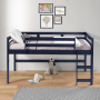 Lara - Twin Loft Bed - Navy - Blue
