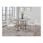 D4010 - 7 Piece Dining Room Set (Bar Table And 6 Bar Stools) - Natural / - Beige